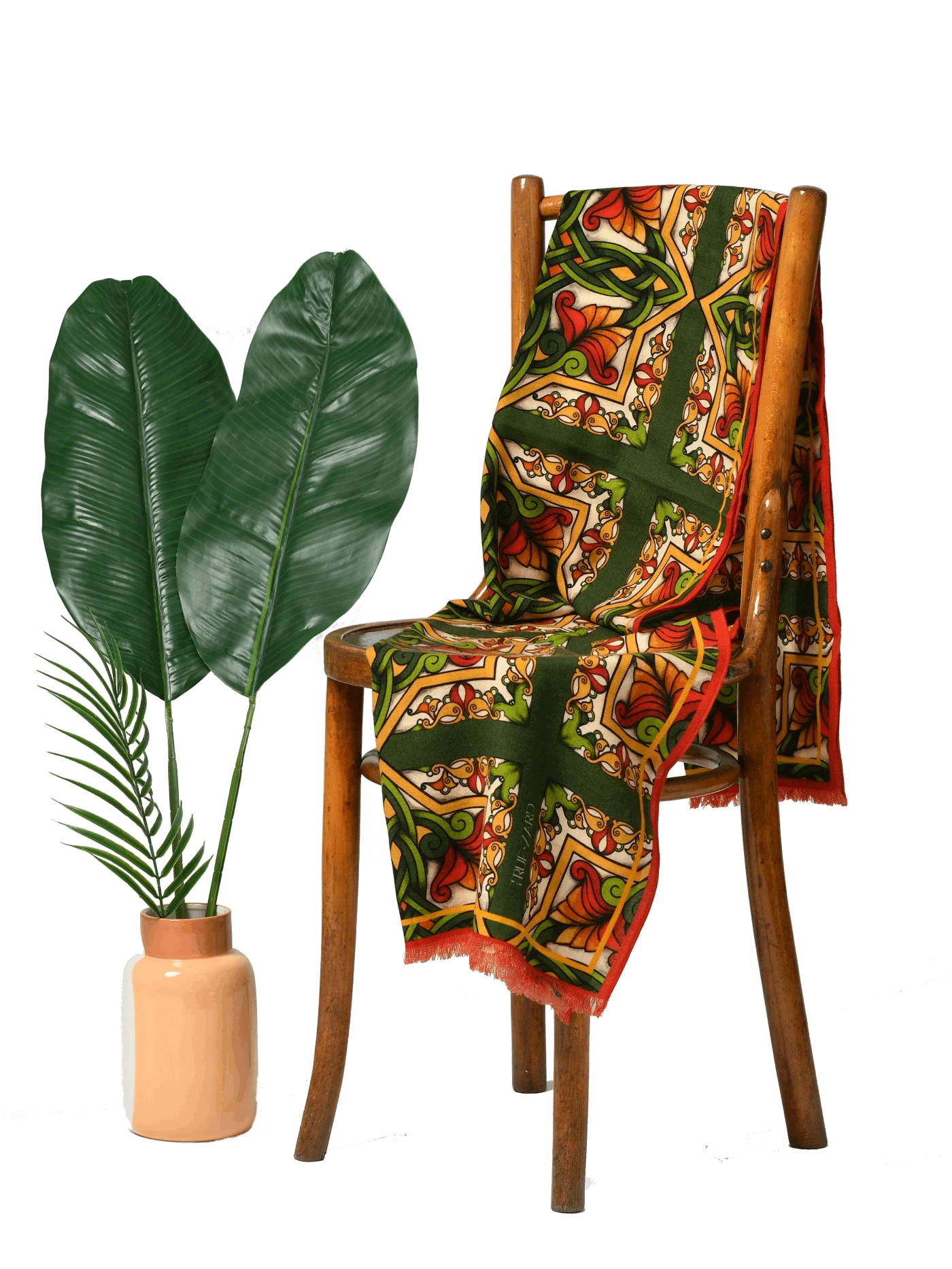 Զարդանախշ նարնջագույն բրդյա